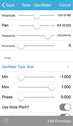 iOS Oscillator Unit