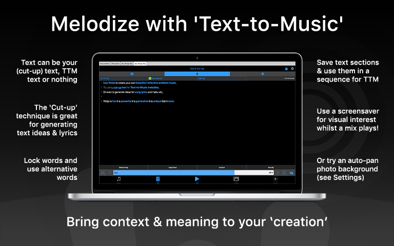 Wotja: Melodize with 'Text-to-Music'