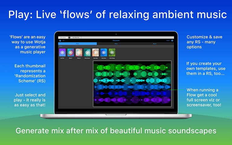 Wotja Pro 21: Even auto-generate mixes with 'Flow'